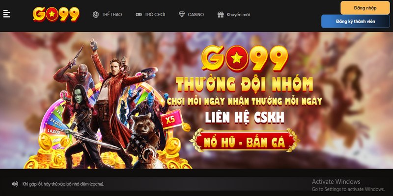 Các mức ưu đãi Go99 lớn tri ân khách hàng khi đăng ký tài khoản